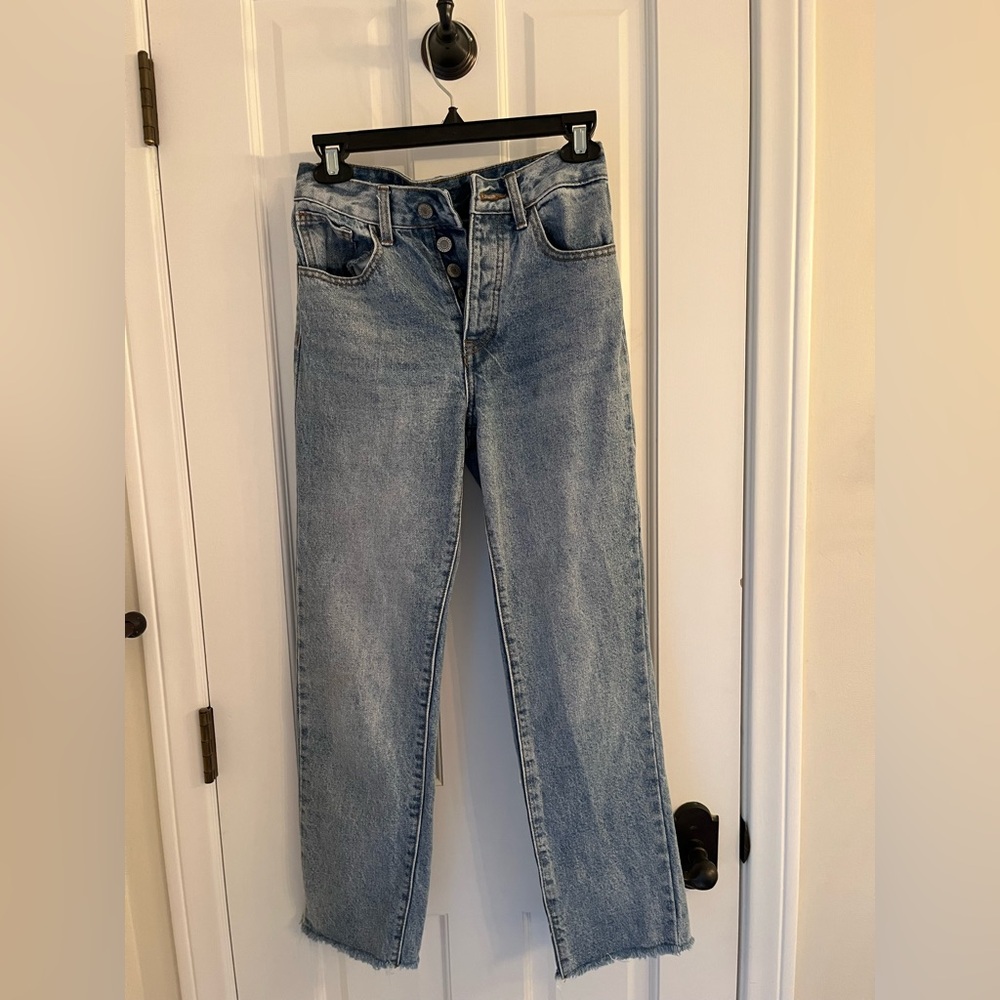 J. Galt Mid Rise Straight Leg Jeans